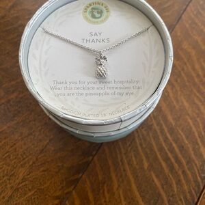Spartina 449 Silver Pineapple Necklace